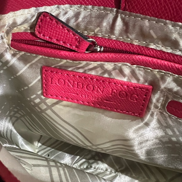 Pink London Fog purse bag tote - Picture 6 of 13